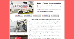 Desktop Screenshot of prideandgroomdoggroomobile.com